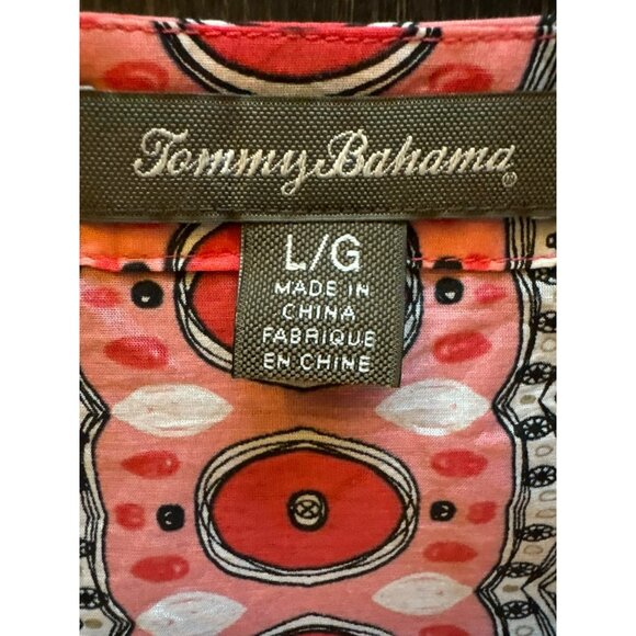 Tommy Bahama Cotton & Silk Boho Tunic Top Size Large - Picture 3 of 8